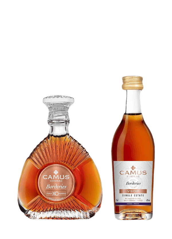 Camus 'Borderies' Cognac Miniature Collection 2 in 1 Set