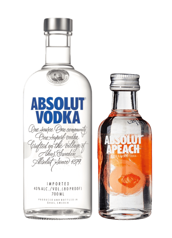 (免费赠送 Absolut 'Peach' Vodka 50ml 迷你装) Absolut Vodka