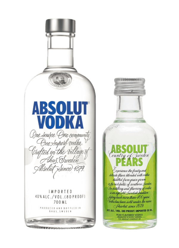 (免费赠送 Absolut 'Pears' 伏特加 50ml 迷你装) Absolut Vodka