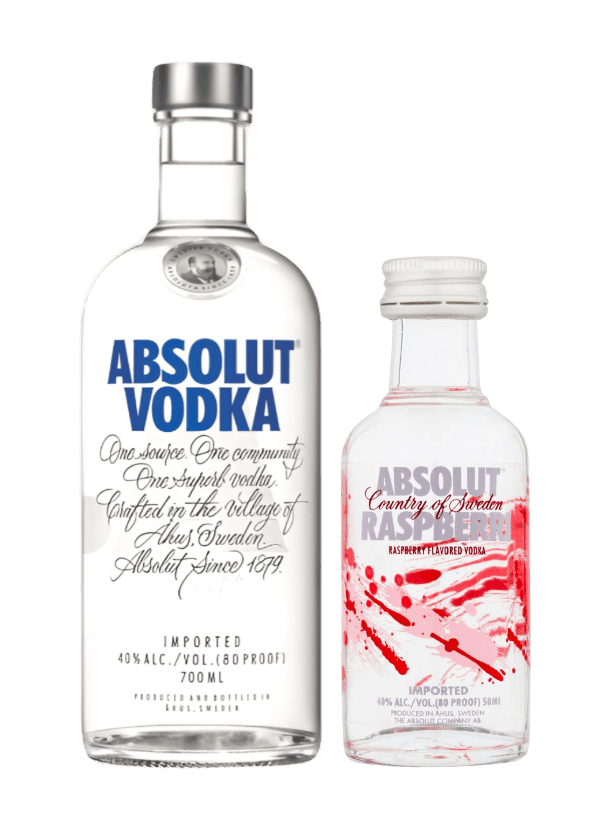 (免费赠送 Absolut 'Raspberri' 伏特加 50ml 小瓶装) Absolut Vodka