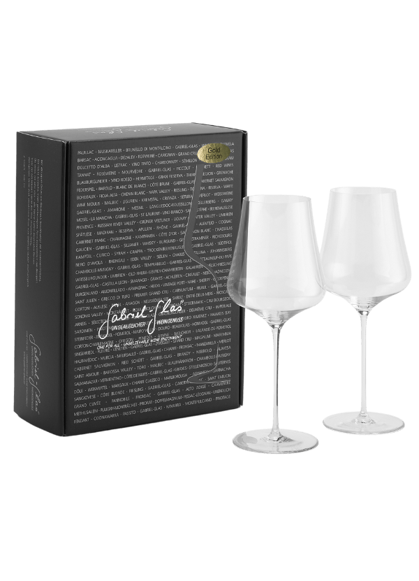 Gabriel - Glas 2 - Piece Gold Edition Wine Glass (Hand Blown) - AlbertWines2u
