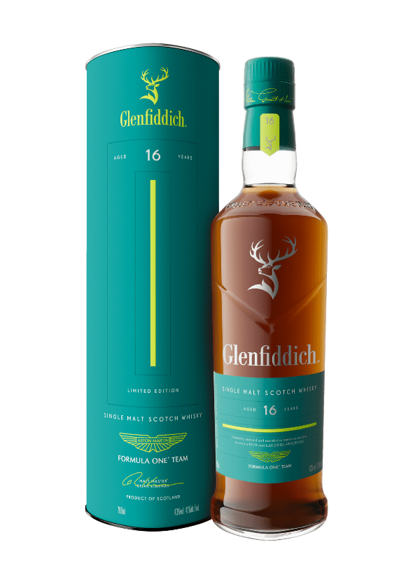 Glenfiddich '16 Years Old' Single Malt Scotch Whisky (Aston Martin F1 Limited Edition) - AlbertWines2u