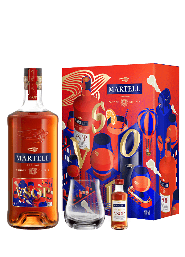 Martell VSOP Red Barrels Limited Edition 2025 (with Glass & VSOP miniature 3cl) - AlbertWines2u