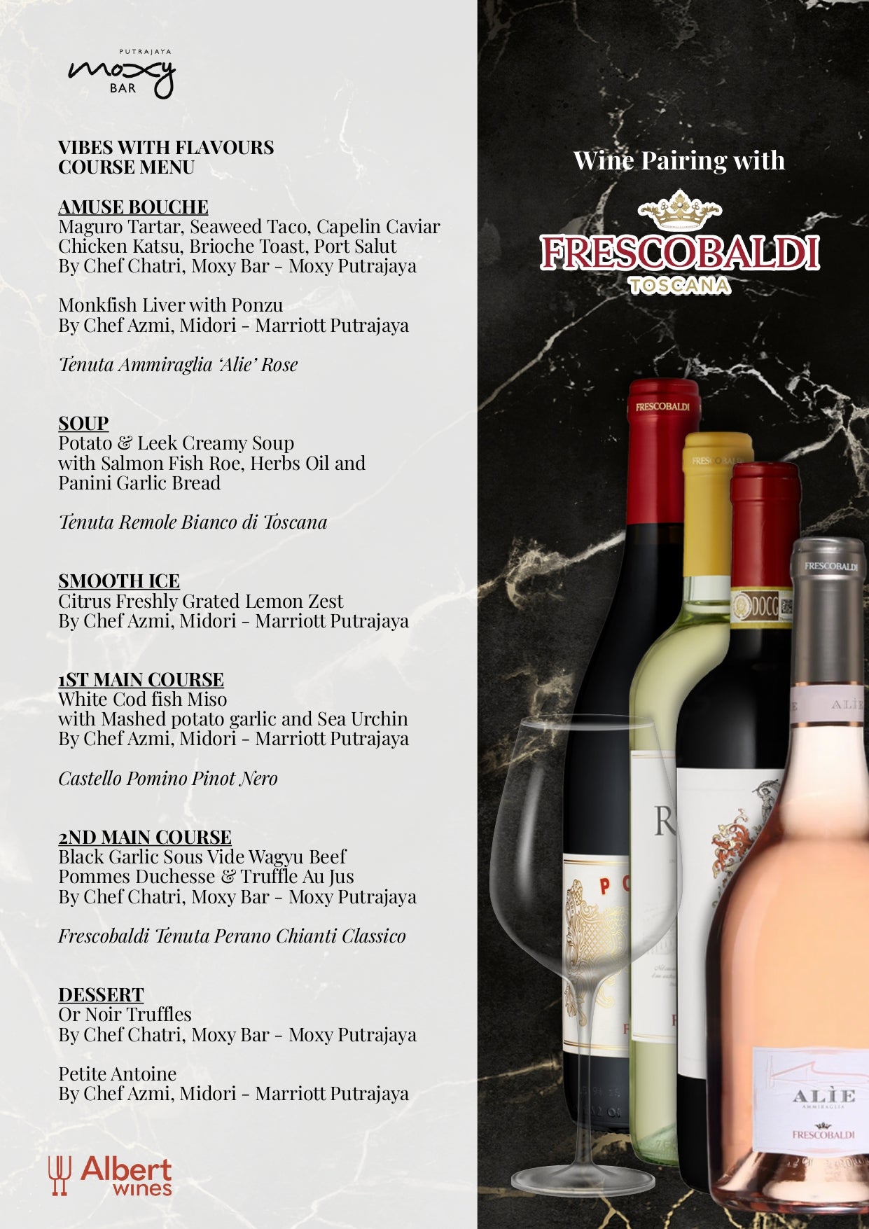Vibes with Flavors: 4 Hands Wine Dinner at Moxy Putrajaya - AlbertWines2u