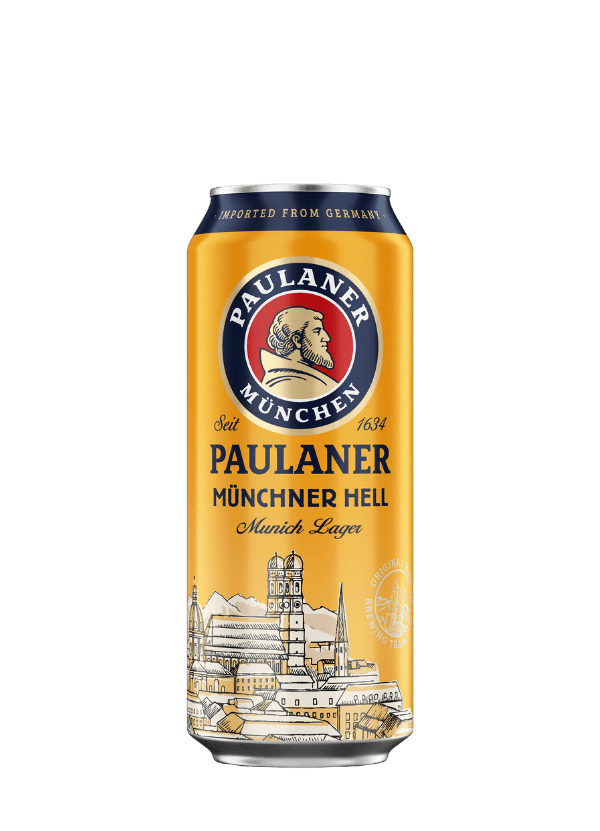Paulaner Munchner Hell Lager Beer (24x 500ml Can) - AlbertWines2u