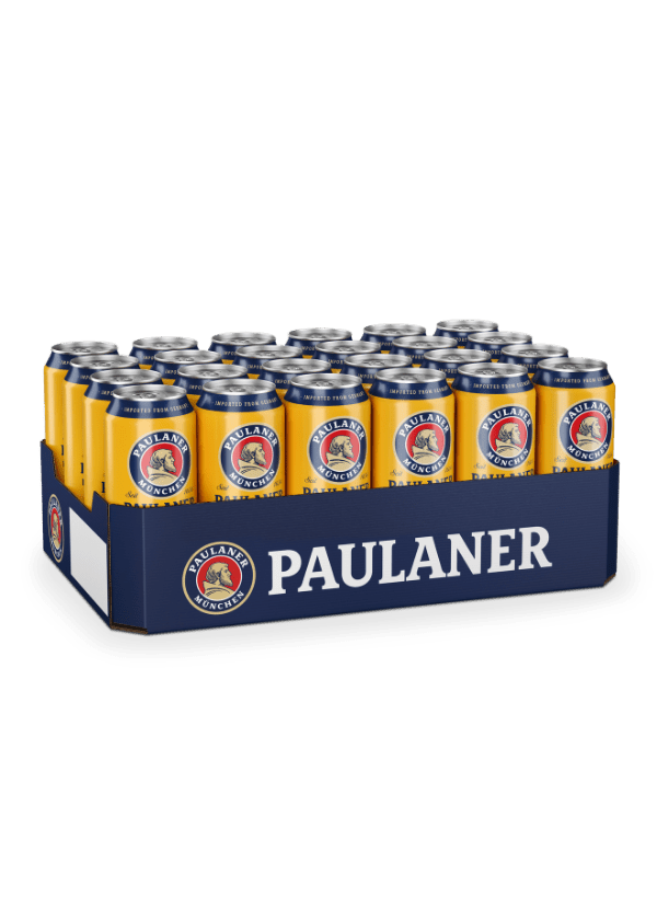 Paulaner Munchner Hell Lager Beer (24x 500ml Can) - AlbertWines2u