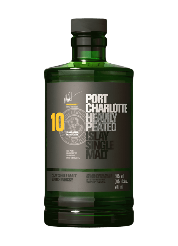 Port Charlotte '10 Years Old Heavily Peated' Islay Single Malt Whisky - AlbertWines2u