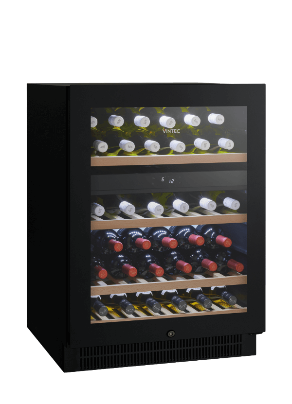 Vintec 'Noir Series' Wine Cabinet - 50 bottles - Dual Temperature (VWD050SBA-X)