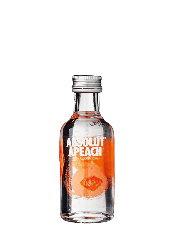 Absolut 'Peach' Vodka (50ml Miniature)