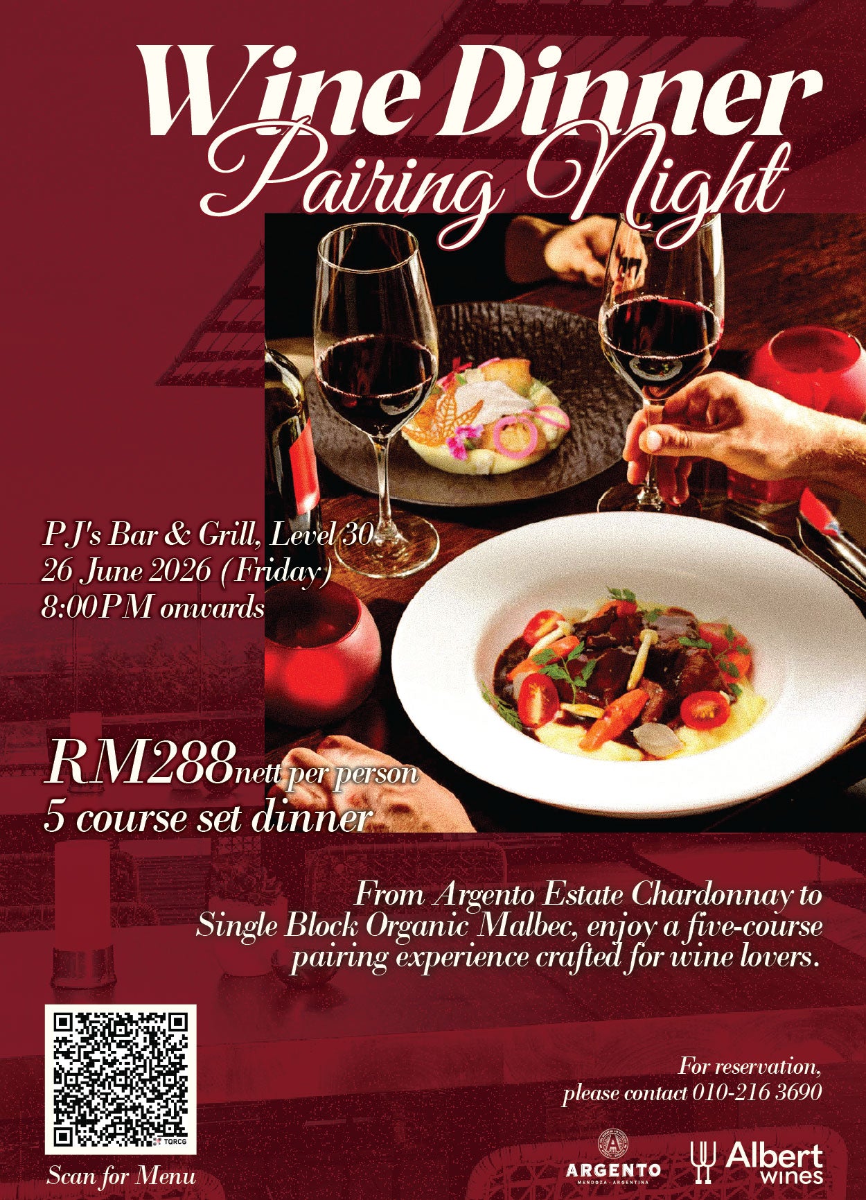 Argento Wine Dinner - Albert Wines