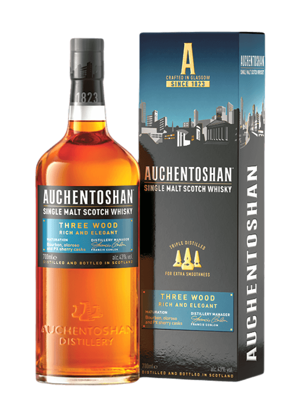 Auchentoshan 'Three Wood' Single Malt Scotch Whisky - AlbertWines2u