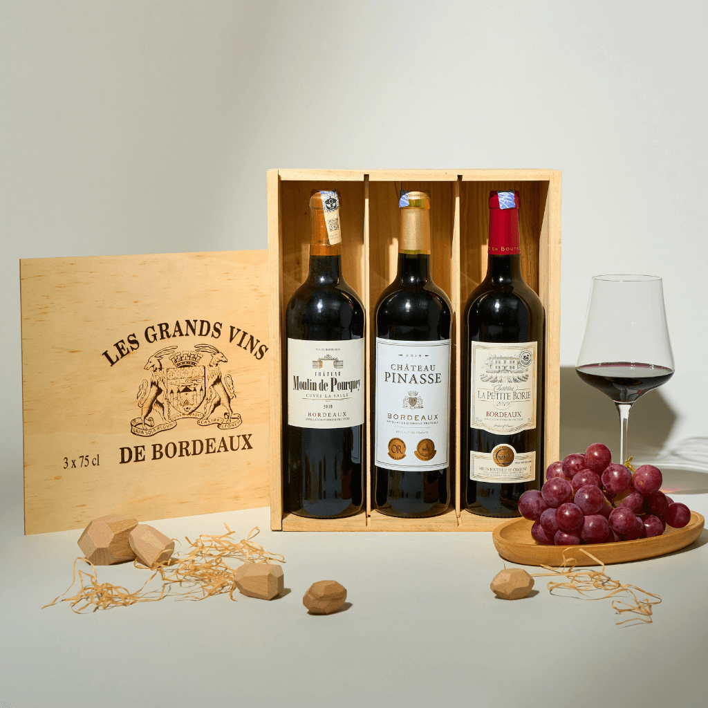 Bordeaux Discovery 3-bottle Collection (Free Wooden Box)