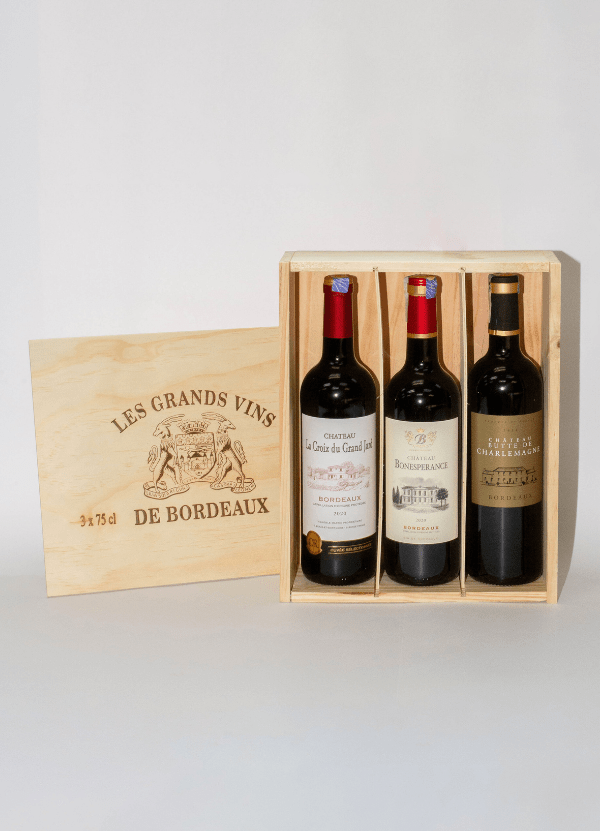 Bordeaux Discovery 3 - bottle Collection (Free Wooden Box) - AlbertWines2u