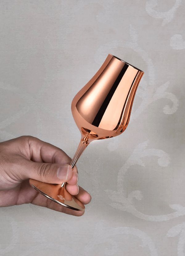 Camus Cognac Copper - Plated Tulip Glass - AlbertWines2u