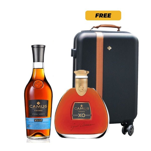 (Free Camus Suitcase) Camus 'VSOP + ‘XO – Intensely Aromatic’ Cognac - AlbertWines2u