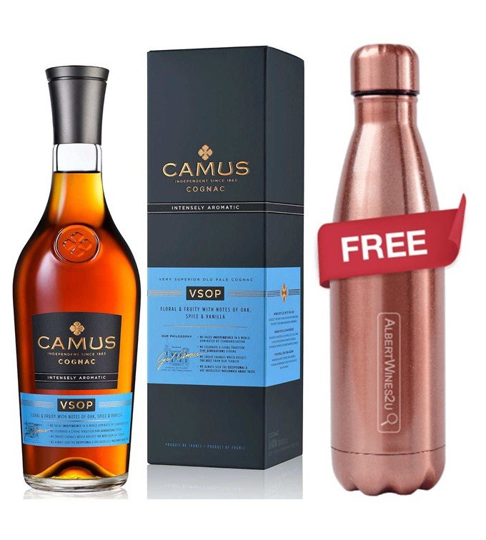 (Free Rose Gold Tumbler) Camus 'VSOP - Intensely Aromatic' Cognac - AlbertWines2u