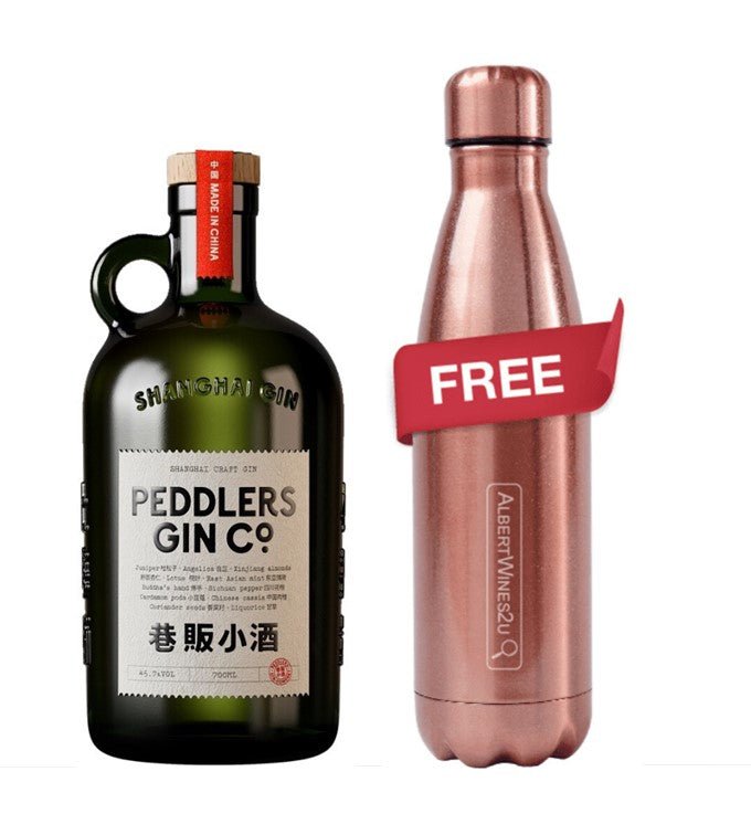 (Free Rose Gold Tumbler) Peddlers Shanghai Craft Gin - AlbertWines2u