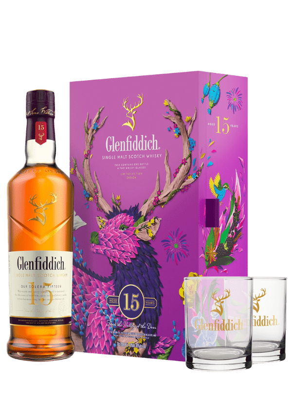 Glenfiddich '15 Years Old' Whisky CNY Gift Pack 2025 - AlbertWines2u