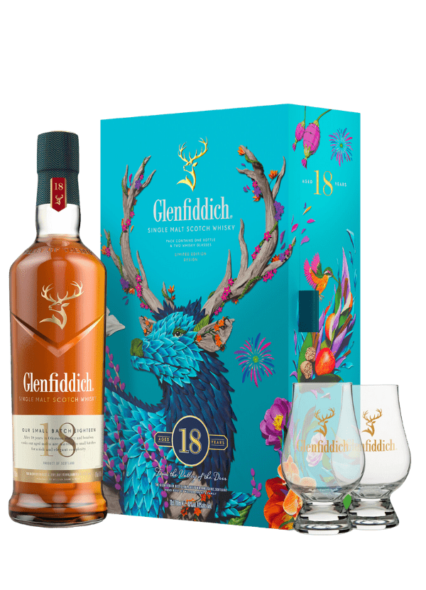 Glenfiddich '18 Years Old' Whisky CNY Gift Pack 2025 - AlbertWines2u