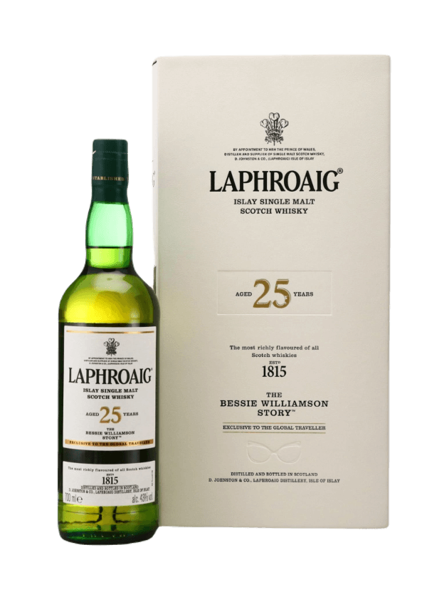 Laphroaig '25 Years Old' Single Malt Scotch Whisky (Bessie Williamson Limited Edition)