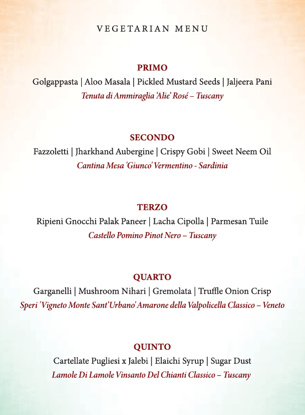 Four Hands Wine Dinner with Chef Imran at Luca BSC - AlbertWines2u