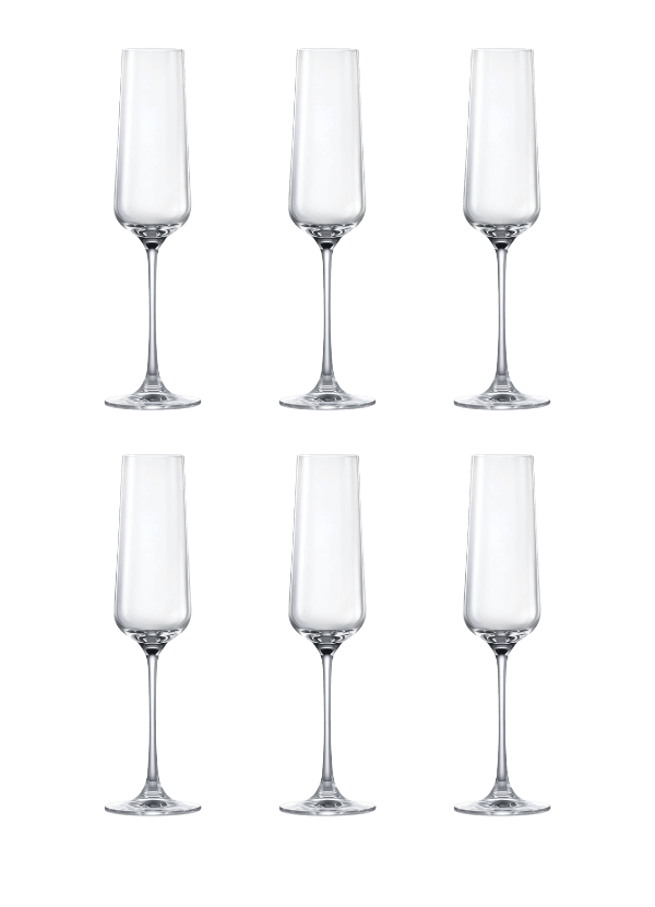 Lucaris 'Hong Kong Hip' Champagne Flute (Set of 6) - AlbertWines2u