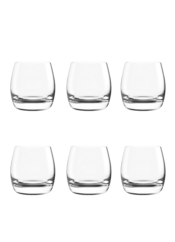Lucaris 'Lavish' Double Rock Spirit Glasses (Set of 6)