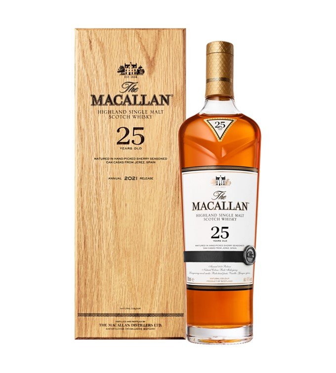 Macallan '25 Years Old Sherry Cask' Single Malt Whisky - AlbertWines2u
