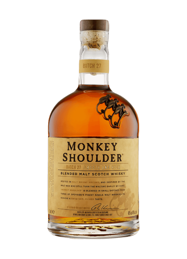 Monkey Shoulder Blended Malt Scotch Whisky (1,000ml) - AlbertWines2u