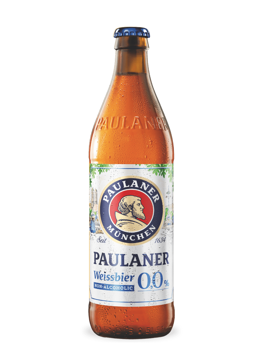 Paulaner Weissbier 0.0% Non-Alcoholic Wheat Beer – (20 x 500ml Bottles) - Albert Wines
