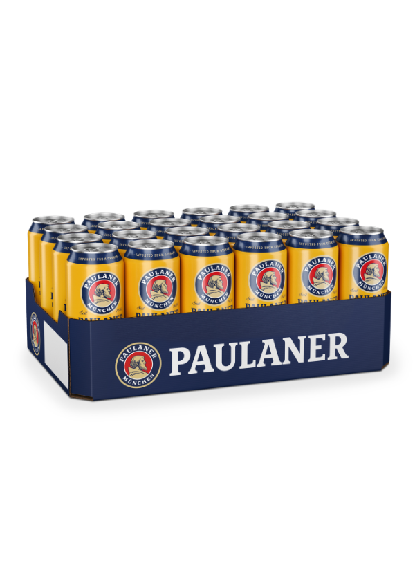 Paulaner Munchner Hell Lager Beer (24x 500ml Can)