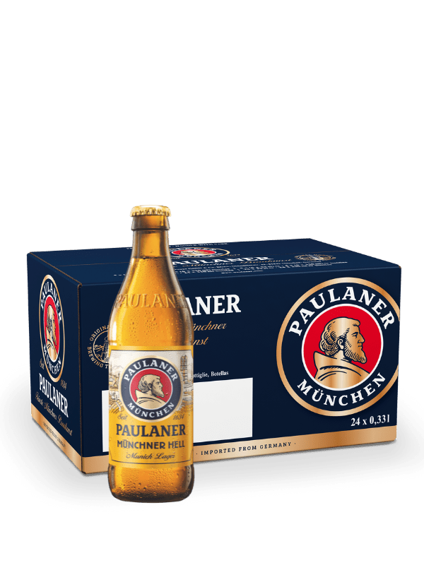 Paulaner Munchner Hell Lager Beer (24x 330ml Bottles) - AlbertWines2u