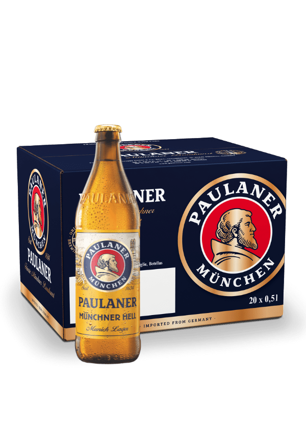 Paulaner Munchner Hell Lager Beer (20 x 500ml Bottles) - AlbertWines2u