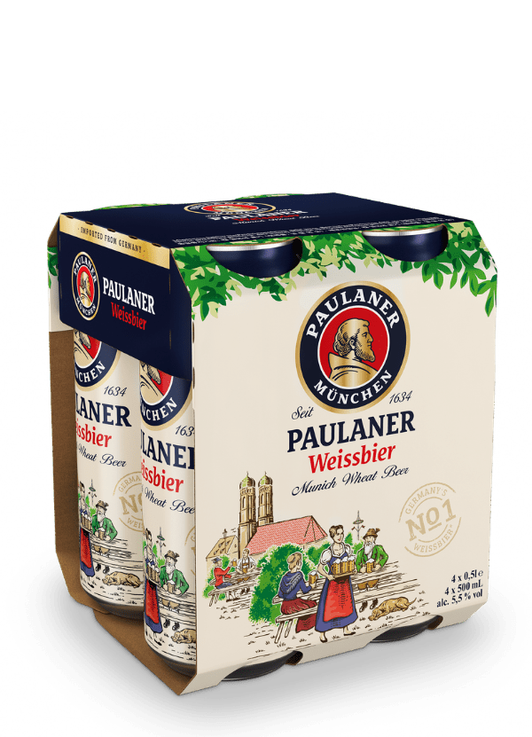 Paulaner Weissbier Beer (24x 500ml Can) - AlbertWines2u
