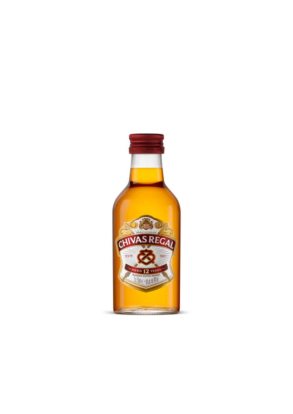 Chivas Regal '12 Years Old' (50ml Miniature - NOT FOR SALE) - AlbertWines2u
