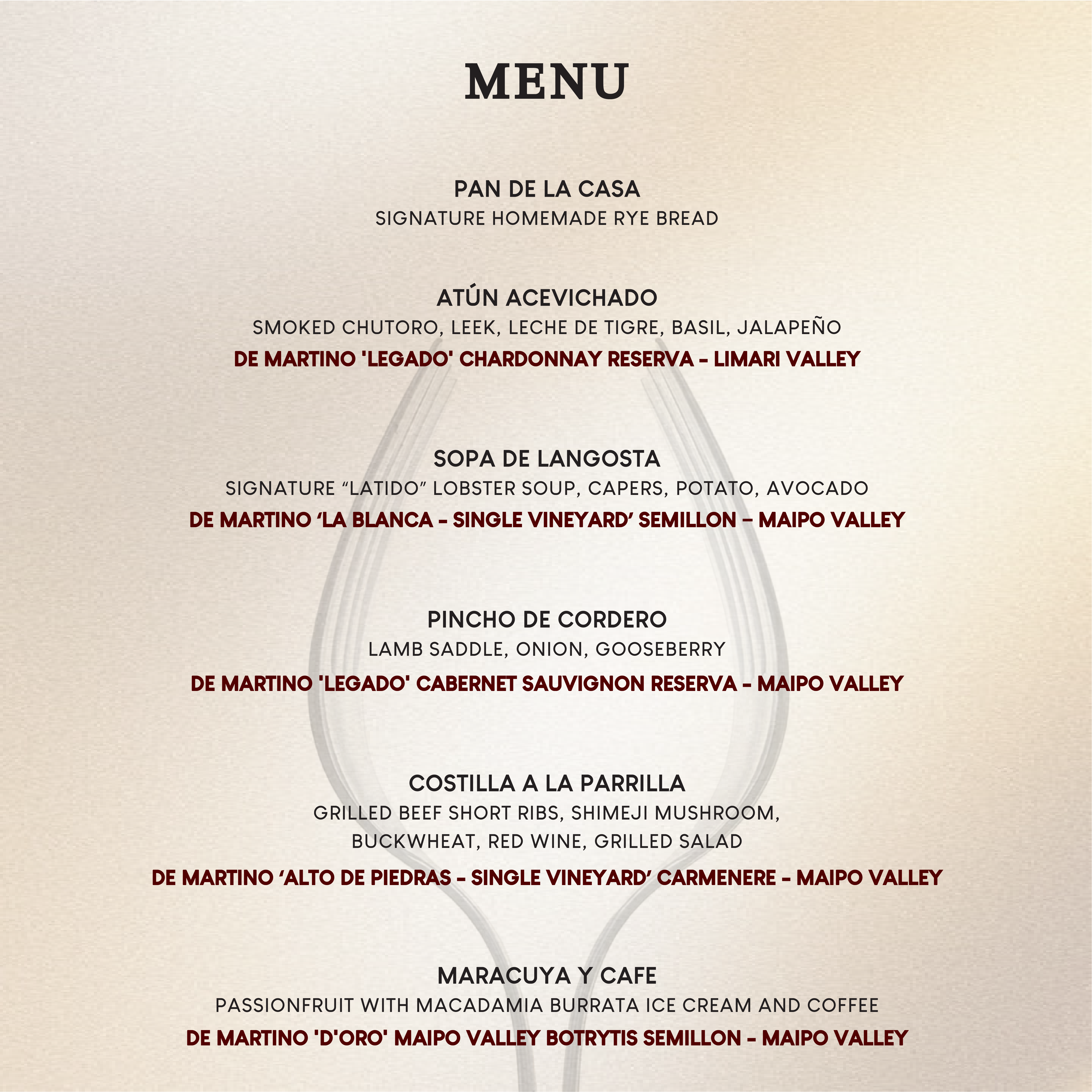 Sol x Latido Wine Dinner - AlbertWines2u