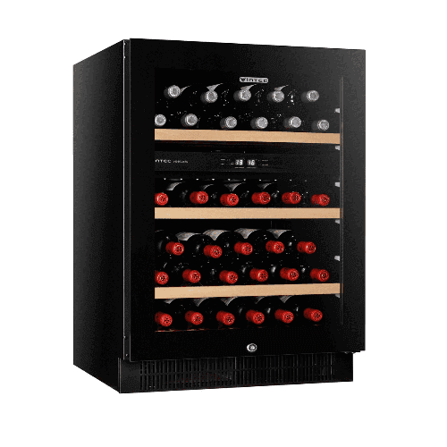 Vintec 'Noir Series' Wine Cabinet - 50 bottles - Dual Temperature (VWD050SBA-X)