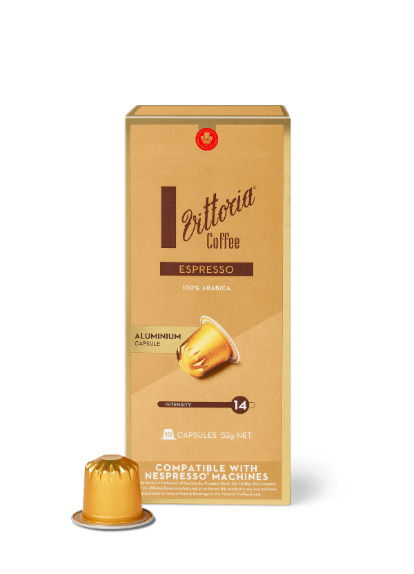 Vittoria 'Espresso' Capsules (Nespresso Compatible - Pack of 10) - AlbertWines2u
